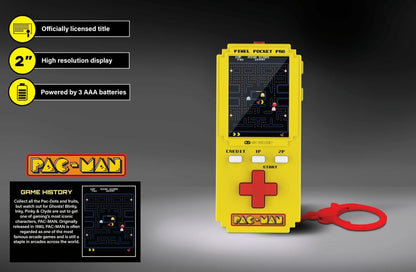 Pac-Man Pixel Player: videogioco Pac-Man con licenza ufficiale, portachiavi portatile Arcade, giochi per bambini e adulti