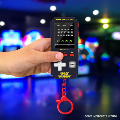 My Arcade Space Invaders Pixel Pocket Pro: officieel gelicentieerde Space Invaders-videogame, draagbare sleutelhanger arcade