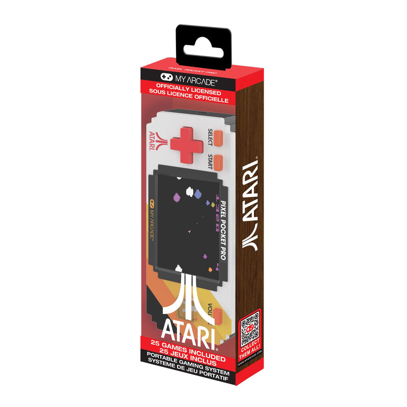 My Arcade Atari Pixel Pocket Pro: videogioco Atari con licenza ufficiale, portachiavi portatile Arcade