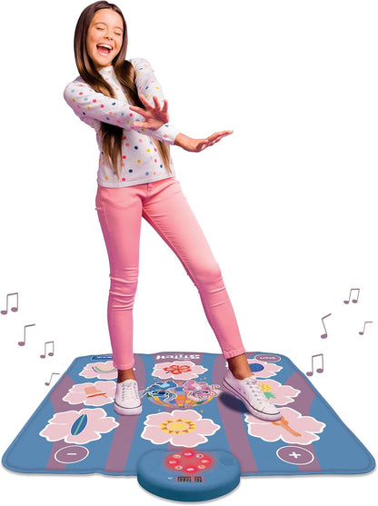Lexibook, Disney Stitch, elektronische dansmat Stitch, Bluetooth en verlicht met 6 spelmodi, Roze, DM10D