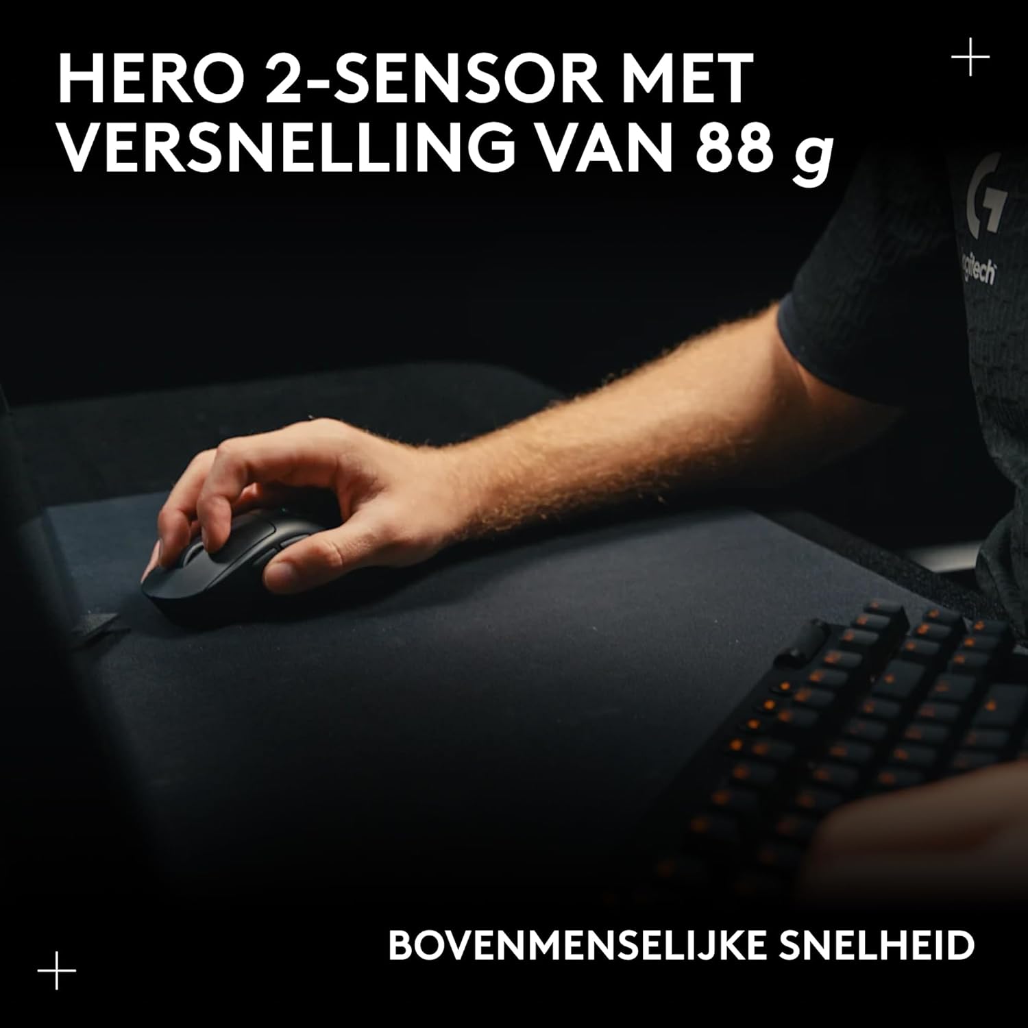 Logitech G PRO X SUPERLIGHT 2c draadloze gaming muis, 53g pro-grade compacte muis met 5 programmeerbare knoppen, USB-C opladen, 44K DPI sensor, tot max 8 kHz polling voor pc/Mac - Wit