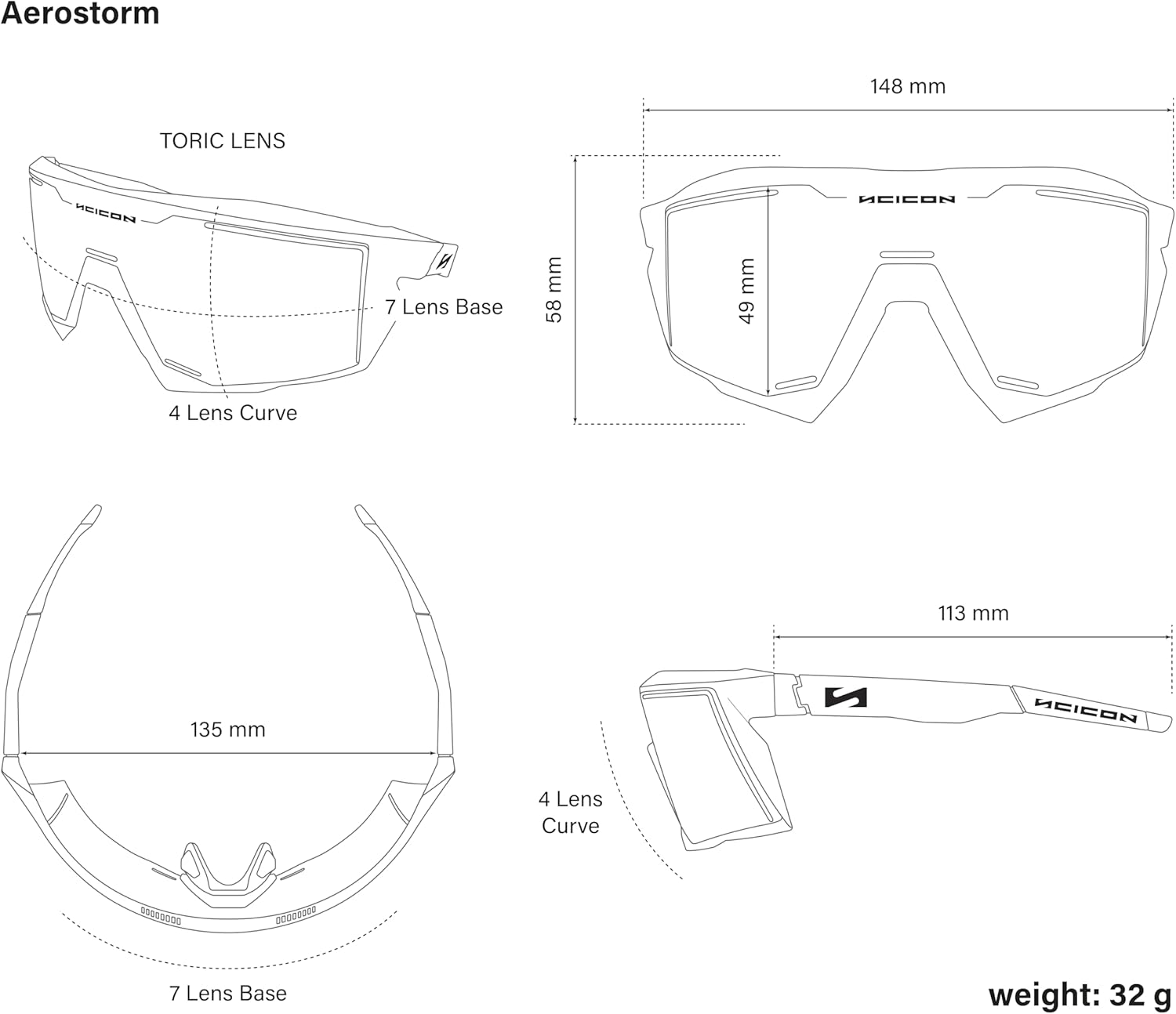 SCICON Aerostorm Cycling Glasses