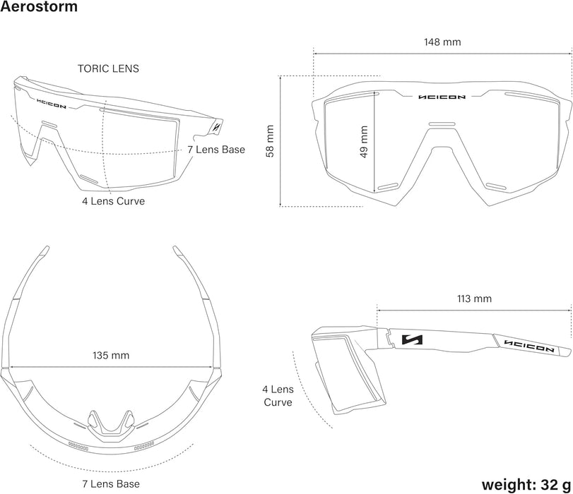 SCICON Aerostorm Cycling Glasses