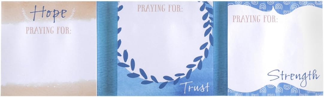 dayspring Tri-fold Sticky Note Pad en caso de almacenamiento, oraciones, 3 ct (89400