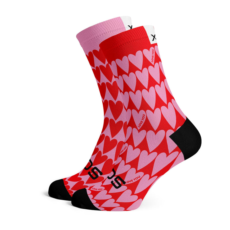 Hearts Crew Socks