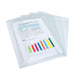 Rapesco 0695 Popper Wallets, A4+ / Foolscap, Clear Transparent
