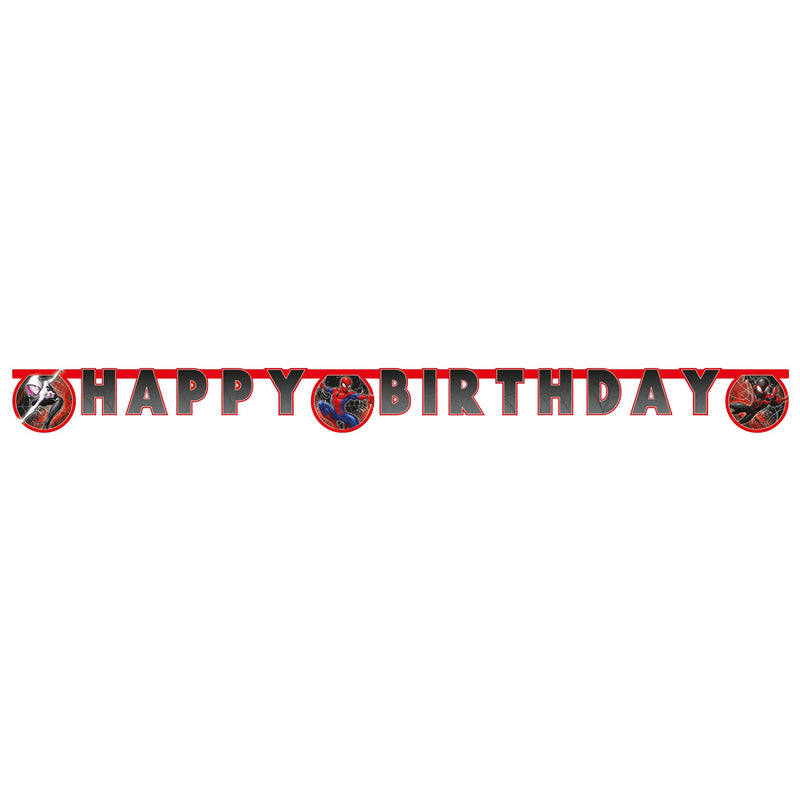 Marvel: Spider-Man - Fsc Â€Œhappy Birthdayâ€ Die-Cut Paper Banner 200Cm