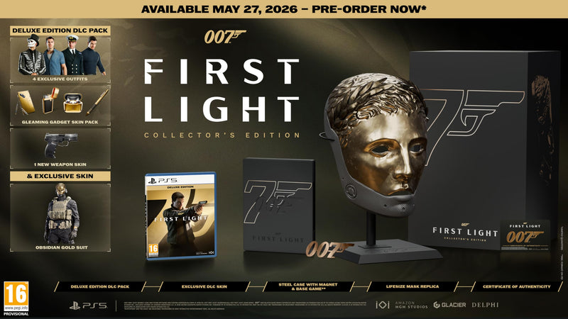007 First Light - Collector’s Edition - PlayStation 5 PlayStation 5 Collector's Edition, 007 First Light Mask Collector's Edition (Playstation 5) PlayStation 5 Collector's Edition
