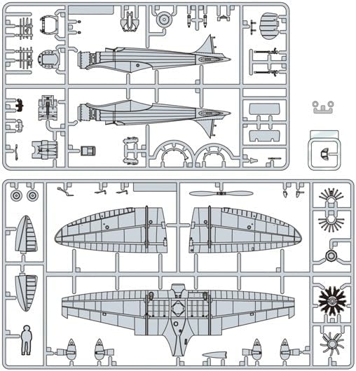 The Wind Rises Model Kit 1/48 Type 9 Prototype Fighter