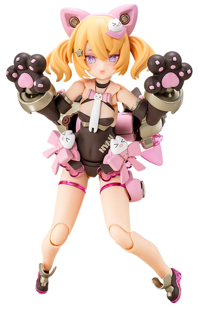 Kotobukiya Megami Device PUNI☆MOFU Black Mao Total Height Approx. 5.3 inches (135 mm), 1/1 Scale Plastic Model