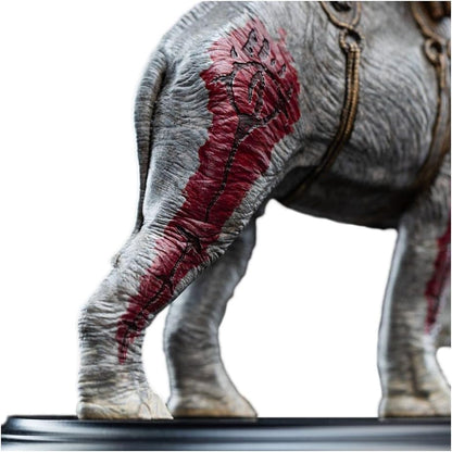 Weta Workshop Lord of the Rings Mini Statue Mumak in Battle 17 cm