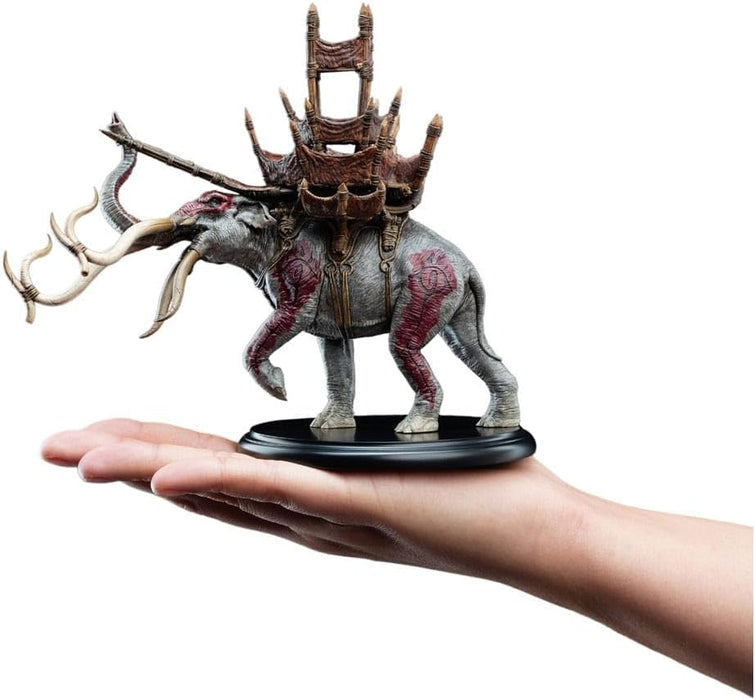 Weta Workshop Lord of the Rings Mini Statue Mumak in Battle 17 cm