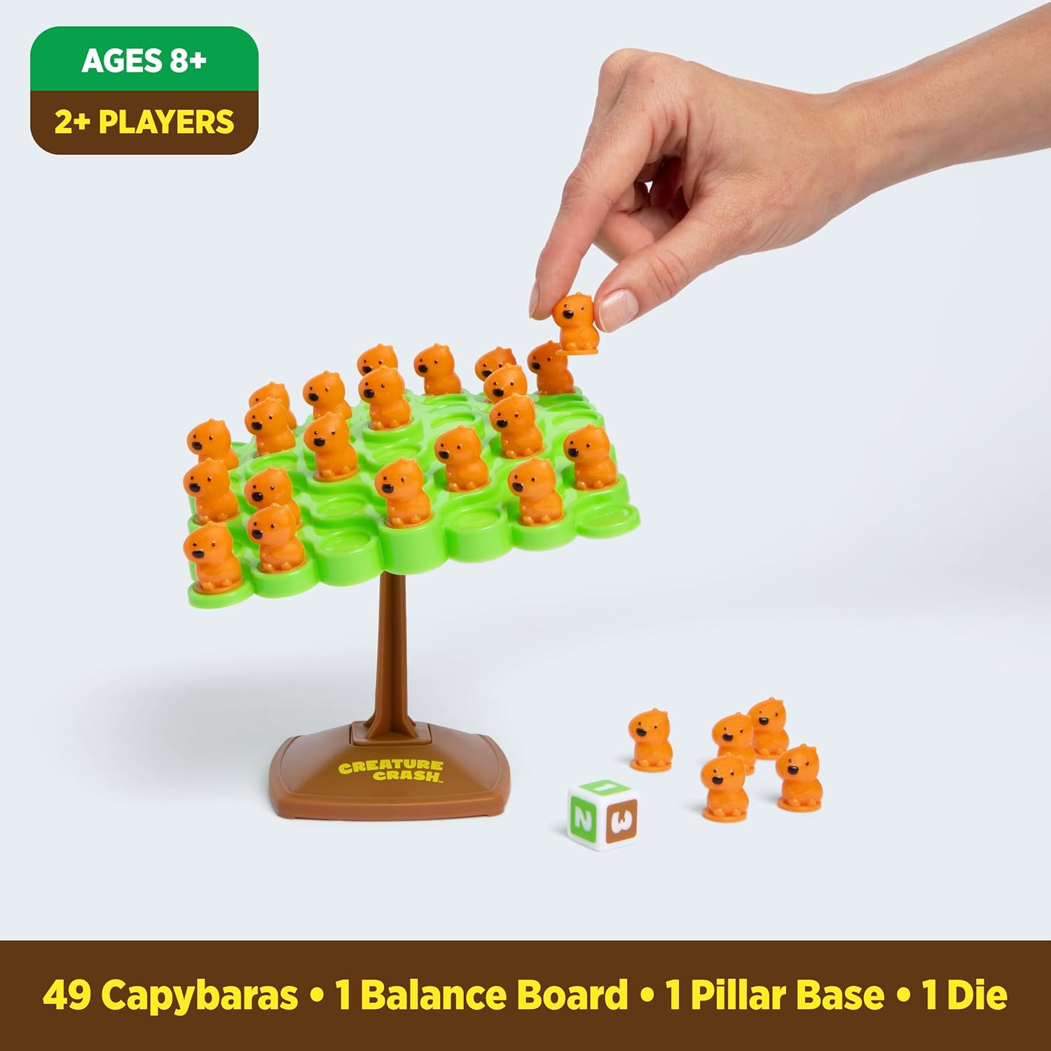 WHAT DO YOU MEME? Creature Crash - A Wobbly, Wild Capybara Balancing Game for Kids