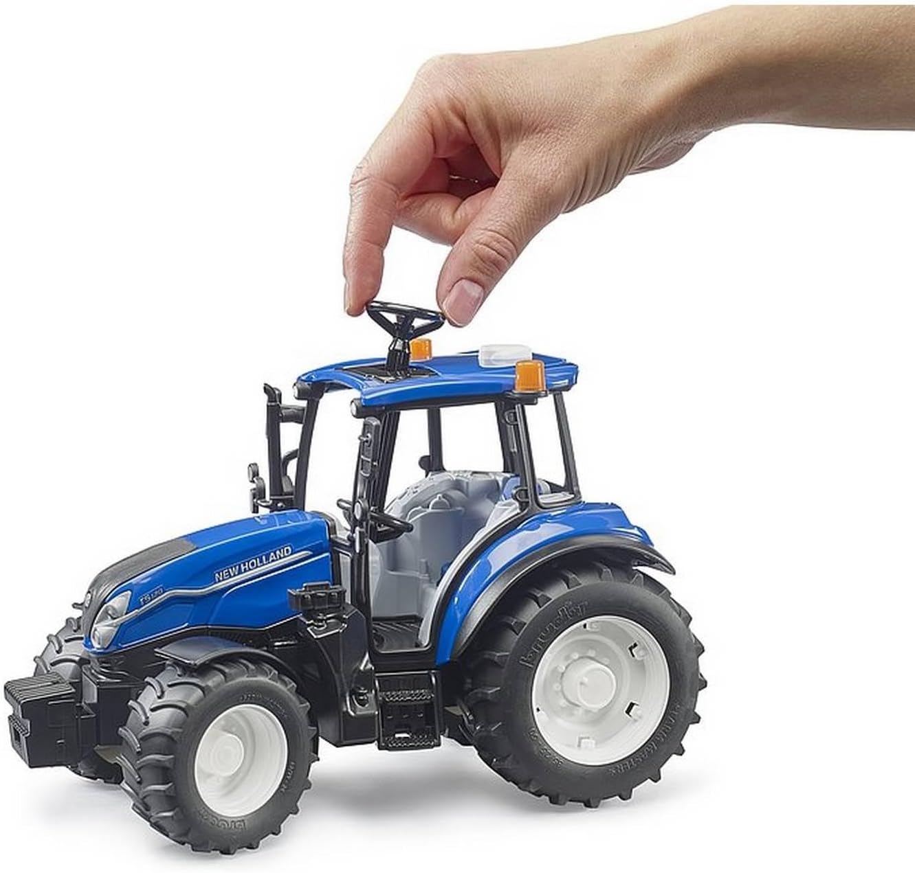 bruder 02184 - New Holland T5.120-1:16 Trekker, voertuigen, boerderij, landbouw, tractor, bulldog