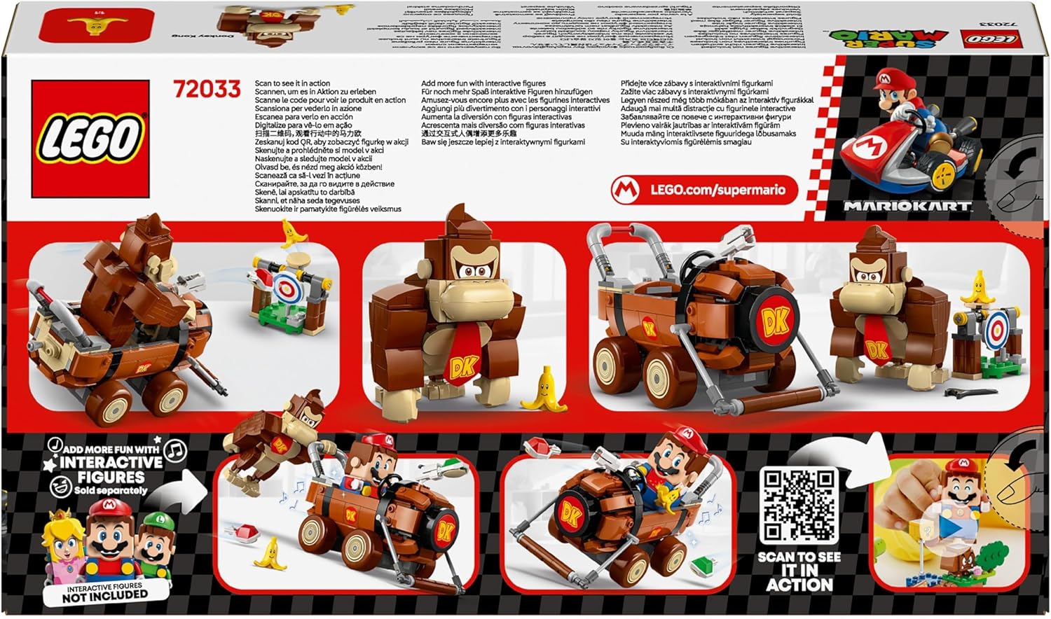 Lego - Super Mario - Mario Kart™ – Donkey Kong & Dk Jumbo (72033)