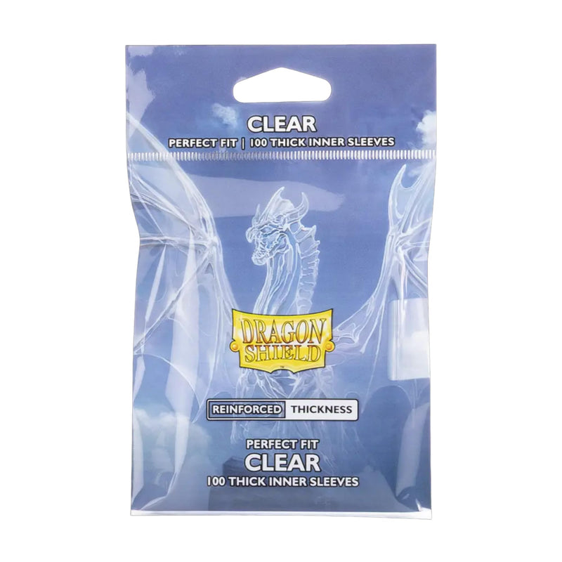 Dragon Shield - Standard Perfect Fit Thick Inner Sleeves - (100 Sleeves) - Clear