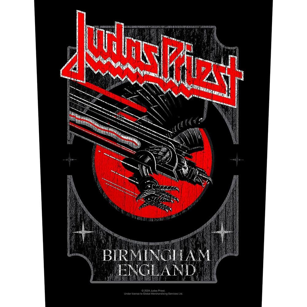 Judas Priest Birmingham Album Artwork Patch (One Size) (Black/Red)