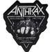 Anthrax Soldier of Metal FTD Iron On Patch (One Size) (Black/White)