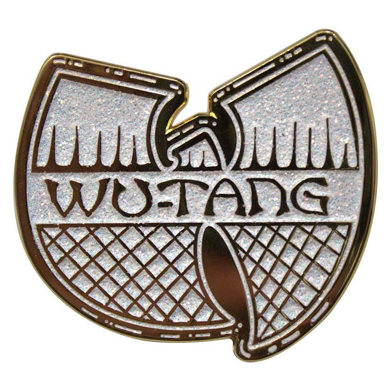 Rock Off officially licensed products Wu-Tang Clan White & Gold Logo Pin Badge One Size