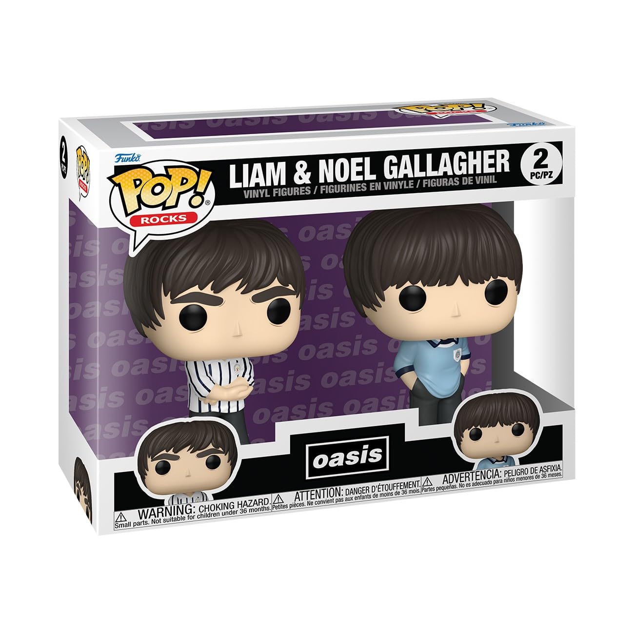 Oasis Liam & Noel Gallagher Rocks! 2er Pack Vinyl Figur Funko Pop! standaard