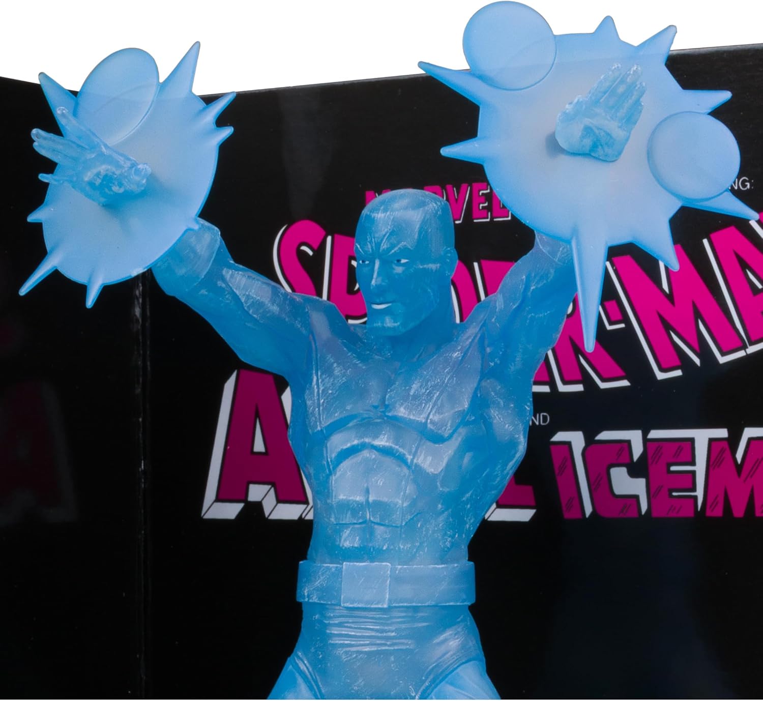 McFarlane Marvel Iceman 1:6th Scale Collectible with Scene (Marvel Tales #229) Red Platinum Edition Toys