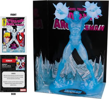 McFarlane Marvel Iceman 1:6th Scale Collectible with Scene (Marvel Tales #229) Red Platinum Edition Toys