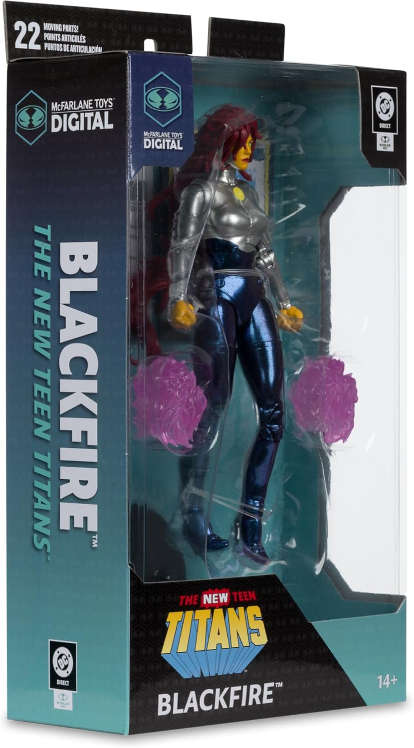 McFarlane DC Direct Blackfire (The New Teen Titans) 7in Action Figure Toys Digital Collectible