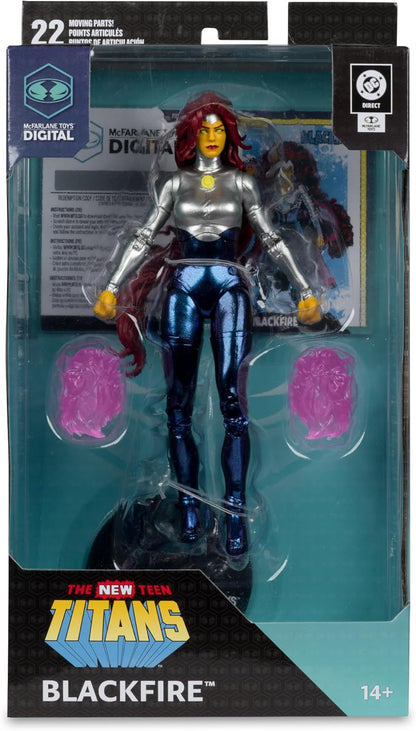 McFarlane DC Direct Blackfire (The New Teen Titans) 7in Action Figure Toys Digital Collectible