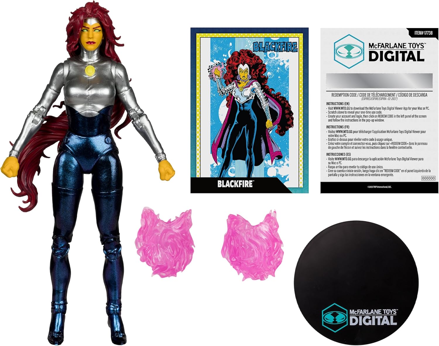 McFarlane DC Direct Blackfire (The New Teen Titans) 7in Action Figure Toys Digital Collectible