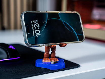 Cableguys Minis Five Nights at Freddy's Freddy Phone Stand & Earbuds Holder - Novelty Phone Stand for Desk Decor and Bedside Accessories, In Ear Headphone Holder for Smartphone & Small Devices