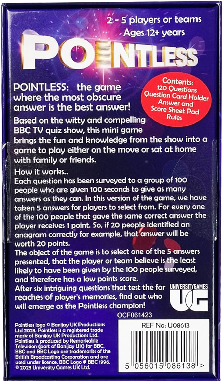 University Games Pointless The Mini Game