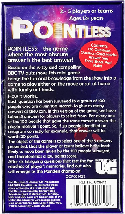 University Games Pointless The Mini Game
