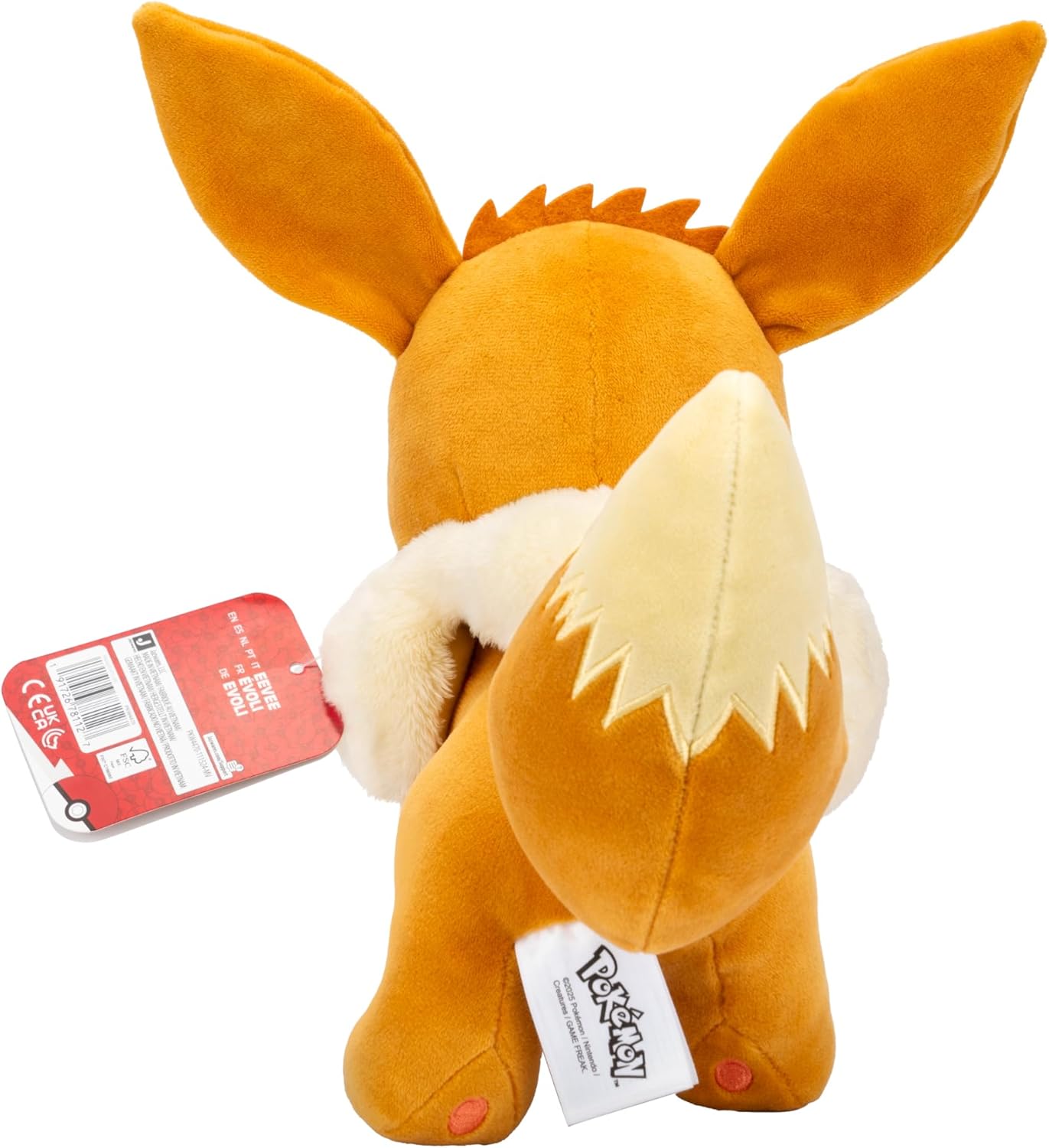 Pokémon Eevee Plush Peluche douce 30,5 cm avec détails authentiques