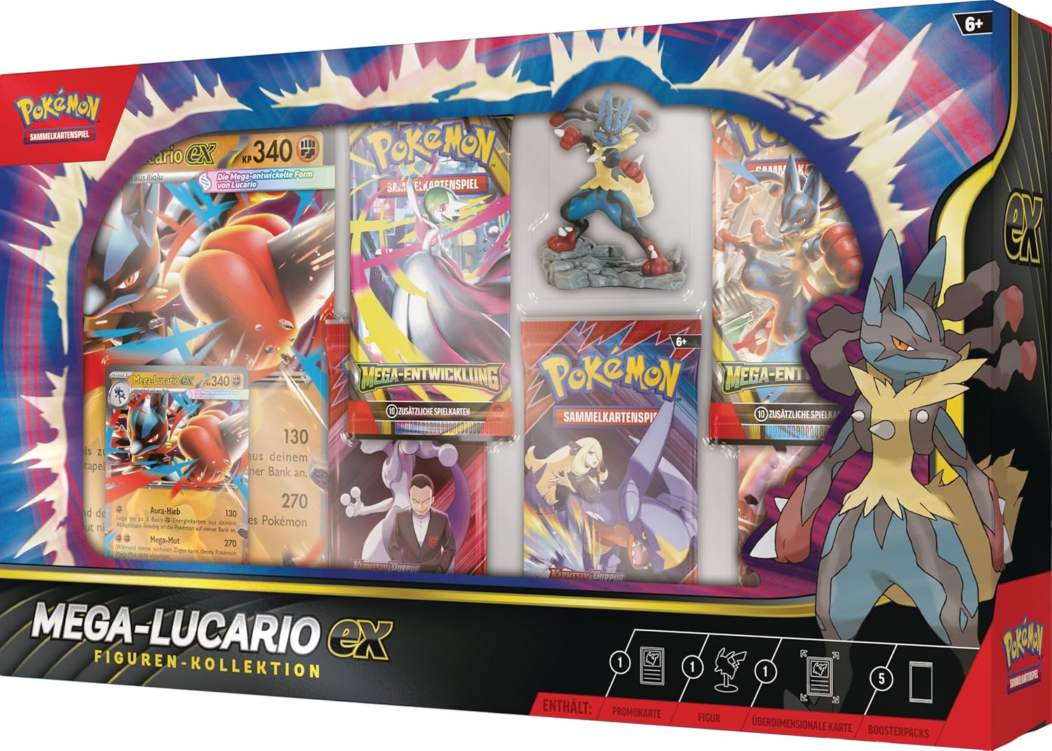 Pokemon TCG - Mega-Lucario ex Figuren Kollektion