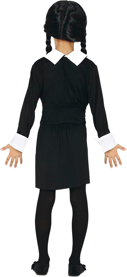 FIESTAS GUIRCA | Gothic Girl Fancy Dress Costume for Children - Dress for Girls - Student and Schoolgirl Costumes for Halloween, Carnival, Movie and TV Parties - Ideal for World Book Day