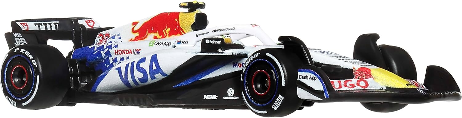 Hot Wheels 1:64 Scale Premium Die-Cast Formula 1 Collectible Toy Race Car with Real Riders Tires & Metal/Metal Body & Chassis (Styles May Vary