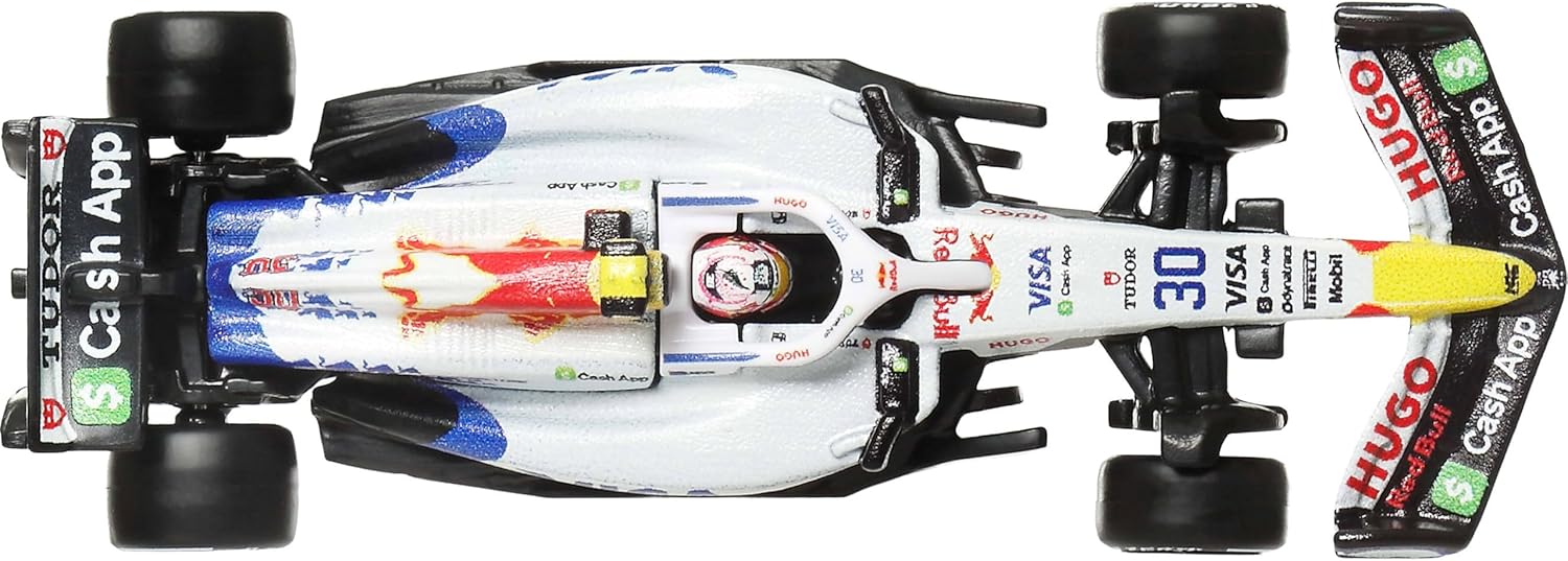 Hot Wheels 1:64 Scale Premium Die-Cast Formula 1 Collectible Toy Race Car with Real Riders Tires & Metal/Metal Body & Chassis (Styles May Vary