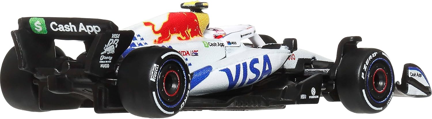 Hot Wheels 1:64 Scale Premium Die-Cast Formula 1 Collectible Toy Race Car with Real Riders Tires & Metal/Metal Body & Chassis (Styles May Vary