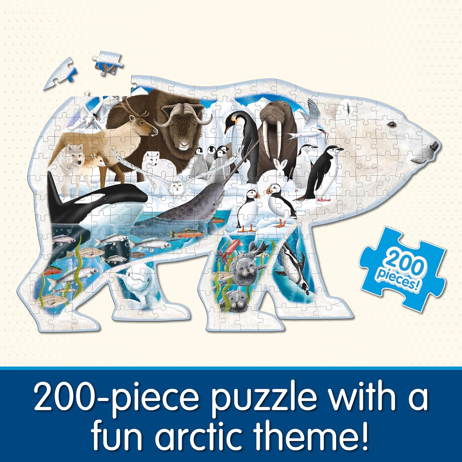 The Learning Journey U225707 200 Piece Jigsaw Puzzle, One Size,  Possible Colors: White, Blue, Gray