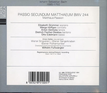 Bach;Passio Secundum Matth