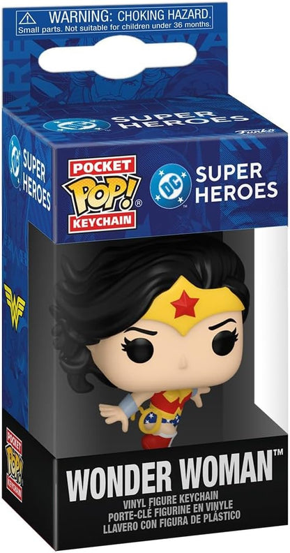 Funko Pop! Keychain: DC New Classics – Wonder Woman - DC Comics Novelty Keyring - Collectable Mini Figure - Stocking Filler - Gift Idea - Official Merchandise - Superheroes Fans - Backpack Decor