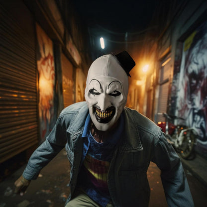 Trick Or Treat Studios Terrifier 2 Art The Clown Deluxe Injection Mask, Multi-Colour
