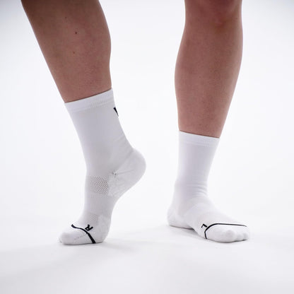 Velocity Performance Crew Socks, Pack of 2 Pairs, Cushioned, Running Athletic Training Socks, Seamless Toe, Odour Control, Breathable Mesh and Supportive Fit