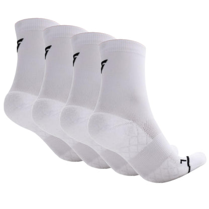 Velocity Performance Crew Socks, Pack of 2 Pairs, Cushioned, Running Athletic Training Socks, Seamless Toe, Odour Control, Breathable Mesh and Supportive Fit