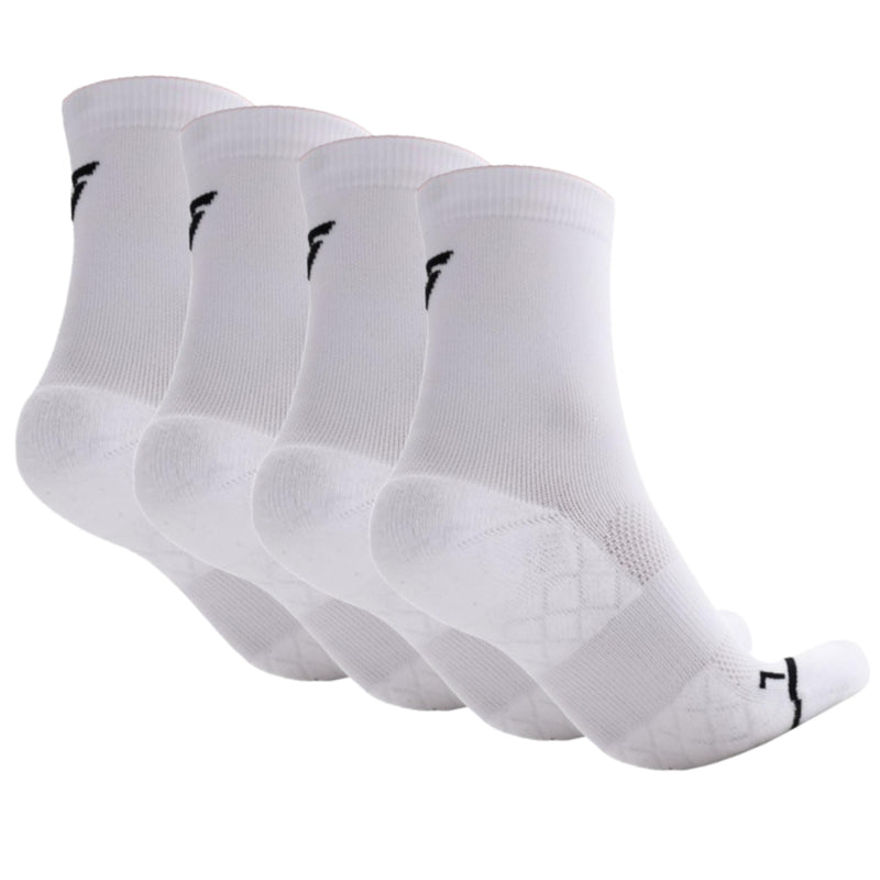 Velocity Performance Crew Socks, Pack of 2 Pairs, Cushioned, Running Athletic Training Socks, Seamless Toe, Odour Control, Breathable Mesh and Supportive Fit