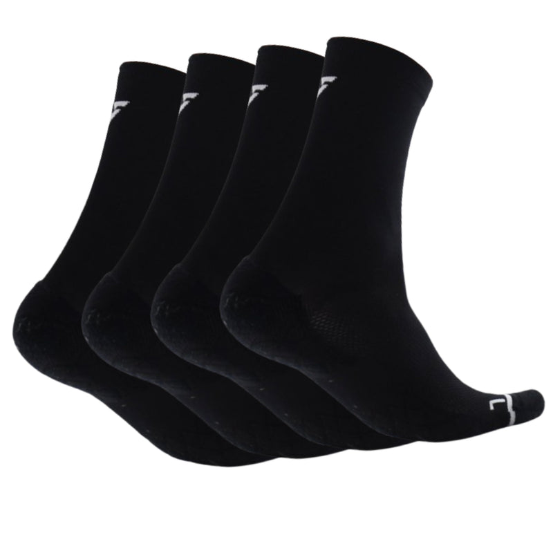 Velocity Performance Crew Socks, Pack of 2 Pairs, Cushioned, Running Athletic Training Socks, Seamless Toe, Odour Control, Breathable Mesh and Supportive Fit