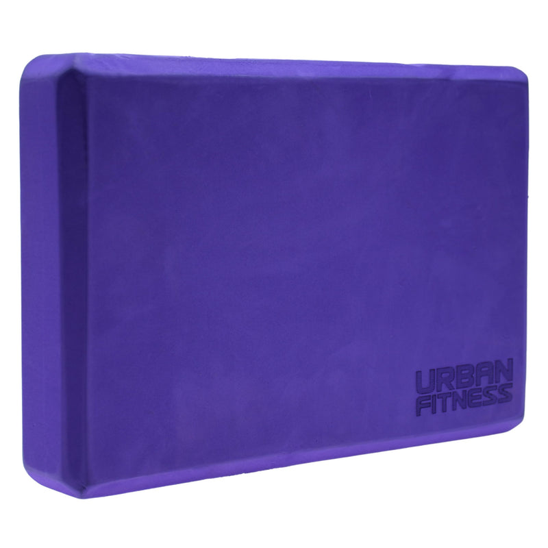 Yoga Block, High Density EVA Foam Support for Balance, Stretching and Stability, Non Slip Pilates Brick Lightweight for Home Gym Practice, Purple, 30 x 20 x 5 cm