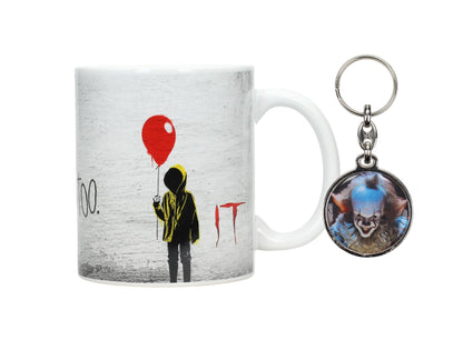 SD Toys - You'll Float Too Mug Set + Metal Keychain Gift IT