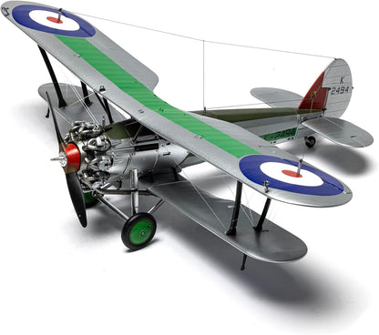 Airfix A05145 Bristol Bulldog Mk.IIA Military Aircraft Plastic Kit for Adults and Children Set Includes 3 different schemes Decals - 1:48 Scale Model Plane