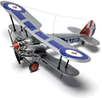 Airfix A05145 Bristol Bulldog Mk.IIA Military Aircraft Plastic Kit for Adults and Children Set Includes 3 different schemes Decals - 1:48 Scale Model Plane